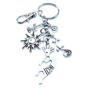 Kokopelli Keychain Bag Charm Good Luck